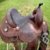 MotorDog69 Western Horse Saddle Concho Mount with American Flag Medallion, Fits Any Saddle, Leather, Saddle Accessorie view 2