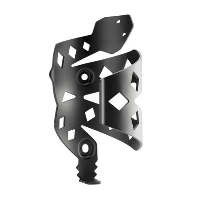 Portland Design Works Water Bottle Cage - Lightweight Water Bottle Holder for Bikes, RATTLESNEK KEJ, Black - Left Opening