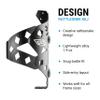 Portland Design Works Water Bottle Cage - Lightweight Water Bottle Holder for Bikes, RATTLESNEK KEJ, Black - Left Opening view 3