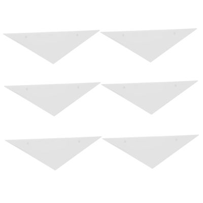 Didiseaon 4pcs Billiard Table Edge Triangle Furniture Protector Plastic Corner Protectors Plastic Table Corner Cover White