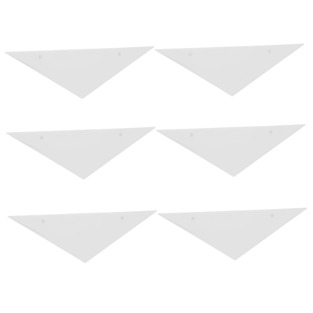 Didiseaon 4pcs Billiard Table Edge Triangle Furniture Protector Plastic Corner Protectors Plastic Table Corner Cover White