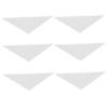 Didiseaon 4pcs Billiard Table Edge Triangle Furniture Protector Plastic Corner Protectors Plastic Table Corner Cover White view 1