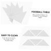 Didiseaon 4pcs Billiard Table Edge Triangle Furniture Protector Plastic Corner Protectors Plastic Table Corner Cover White view 3