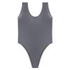 renvena Mens Smooth Slim Fit Wrestling Singlet Bodysuit High Elastic Gym Workout Leotard Underwear Dark Grey X-Large view 1