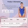 renvena Mens Smooth Slim Fit Wrestling Singlet Bodysuit High Elastic Gym Workout Leotard Underwear Dark Grey X-Large view 4