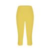 NATHGAM Women's High Waisted Yoga Capris Tummy Control Slim Workout Sports Running Capri Leggings Solid Color Tights Pants view 3