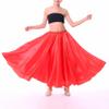Shinsto Kids Girls Long Full Circle Dance Skirt Spanish Flamenco Belly Skirt Rumba Samba Dance Costume Red 7-8 Years view 2