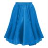 Shinsto Kids Girls Long Full Circle Dance Skirt Spanish Flamenco Belly Skirt Rumba Samba Dance Costume Sky Blue 3-4 Years view 1