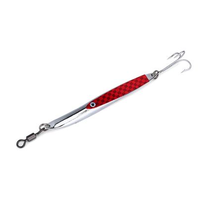 Milltrip Fishing Lures Sequins Bait, Fishing Lures Metal Bass Hard Spoon Bait Artificial Hook (56g-Red)