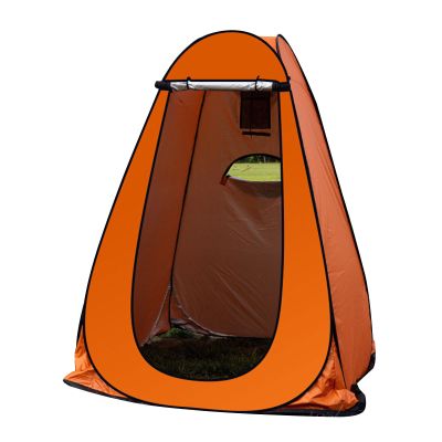 Portable Pop-up Shower Private Tent Bathroom Spacious Changing Room Camping Bike Beach Pontoon Boat Changing Room Privacy Tent Pop Up Shower Tent Portable Dressing Room (Orange)