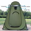 Portable Pop-up Shower Private Tent Bathroom Spacious Changing Room Camping Bike Beach Pontoon Boat Changing Room Privacy Tent Pop Up Shower Tent Portable Dressing Room (Orange) view 3