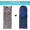 BREENHILL Sleeping Bag Liner, Camping Sheets & Travel Sheet, Hostels & Traveling Adult Sleep Sack for Backpacking, Hotels Lightweight Single & Double Camping Sleeping Bag Liners Grey view 3