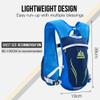AONIJIE 5.5L Running Hydration Vest Pack with 6 Safety Pockets Adjustable & Lightweight Hydration Backpack for Marathon Race Hiking Cycling (Blue) view 4