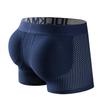 JOCKMAIL Mens Boxer Brief with Sponge Padding for Enhancing Buttocks Men Padded Panties (Dark Bue, XL) view 1