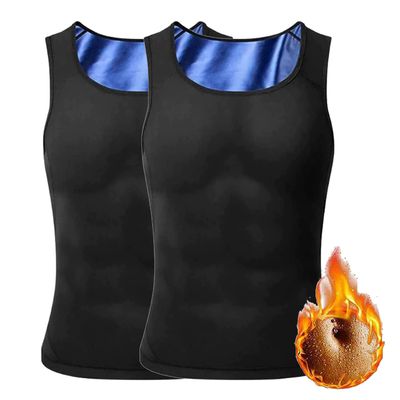 FNIUANF Gynecomastia Compression Shirts for Men 3 Pack, CGTFY Gynecomastia Compress Tank Top Mens Compression Tank Top (2 Pack,S/M)