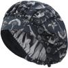 ABAMERICA Bouffant Caps with Button and Sweatband, Adjustable Scrub Caps for Women Men, Satin Layer view 3