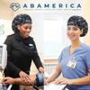 ABAMERICA Bouffant Caps with Button and Sweatband, Adjustable Scrub Caps for Women Men, Satin Layer view 4