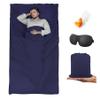 BREENHILL Sleeping Bag Liner,Camping Sheets & Travel Sheet, Hostels & Traveling Adult Sleep Sack for Backpacking, Hotels Lightweight Single & Double Camping Sleeping Bag Liners Navy view 1