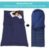 BREENHILL Sleeping Bag Liner,Camping Sheets & Travel Sheet, Hostels & Traveling Adult Sleep Sack for Backpacking, Hotels Lightweight Single & Double Camping Sleeping Bag Liners Navy view 3