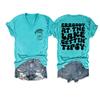 Errbody at The Lake Getting Tipsy Tshirt Errbody at The Lake Gettin Tipsy Shirt Errbody On The Boat Getting Tipsy Fun Saying Tee Casual Tshirts Funny V Neck Tops view 1
