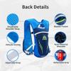 AONIJIE 5.5L Running Hydration Vest Pack with 6 Safety Pockets Adjustable & Lightweight Hydration Backpack for Marathon Race Hiking Cycling (Grey view 3
