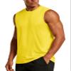 TACVASEN Tanks Top Men Cotton Undershirts Crewneck Breathable Shirt Beach Gym Summer Casual Sleeveless T-Shirts Yellow S view 1