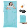 BREENHILL Sleeping Bag Liner,Camping Sheets & Travel Sheet, Hostels & Traveling Adult Sleep Sack for Backpacking, Hotels Lightweight Single & Double Camping Sleeping Bag Liners Glacier Blue view 1