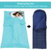 BREENHILL Sleeping Bag Liner,Camping Sheets & Travel Sheet, Hostels & Traveling Adult Sleep Sack for Backpacking, Hotels Lightweight Single & Double Camping Sleeping Bag Liners Glacier Blue view 2