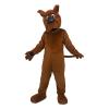 Brown dog Cartoon Mascot Costume Adult Cosplay view 1