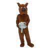 Brown dog Cartoon Mascot Costume Adult Cosplay view 4