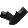 Linen Surface Hollow Out Breathable Casual Shoes Old Beijing Cloth Shoes Comfortable and Versatile Outdoor Travel Loafers Beige view 2