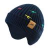 POXIMI Baby Boy Winter Hat Toddler Warm Beanie Girl Knit Hats with Earflap Kid Cute Earmuffs (D-Navy, 0-6Months) view 1