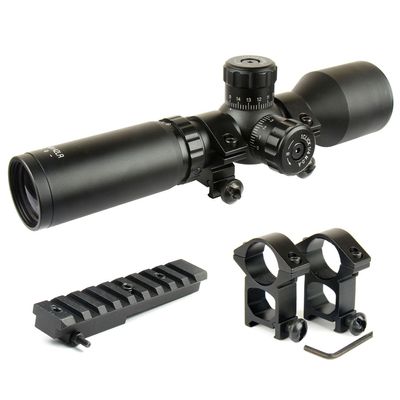 TACFUN 3-9x42 Long Eye Relief Scope w/Ring & M44 M91 30 Scout Mount for Mosin Nagant (Black)