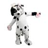Black And White Dog Cartoon Mascot Costume Adult Cosplay view 4