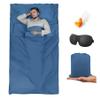 BREENHILL Sleeping Bag Liner,Camping Sheets & Travel Sheet, Hostels & Traveling Adult Sleep Sack for Backpacking, Hotels Lightweight Single & Double Camping Sleeping Bag Liners Blue view 1