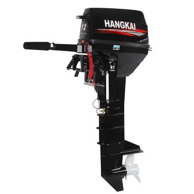 LyeXD 12HP 2-stroke Outboard Motor, 169CC Heavy Duty, Inflatable Boats Engine w/Water Cooled CDI Long Shaft, Suitable for Iron, Plastic & Fiberglass Boats