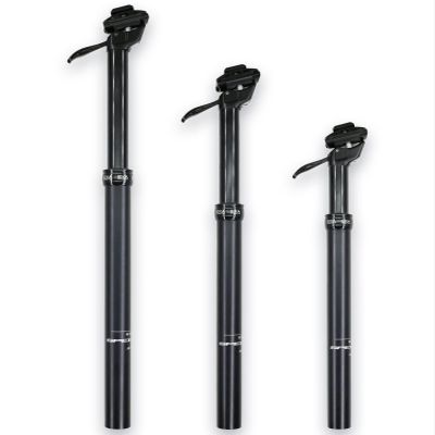 DJC Bike Dropper Seatpost 100mm 125mm 150mm Travel Manual Control Lever Height Adjustable Seatpost Cableless MTB Road Bike Hydraulic EXA Form Speedup (100mm Travel 31.6mm Diameter)
