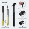 DJC Bike Dropper Seatpost 100mm 125mm 150mm Travel Manual Control Lever Height Adjustable Seatpost Cableless MTB Road Bike Hydraulic EXA Form Speedup (100mm Travel 31.6mm Diameter) view 3