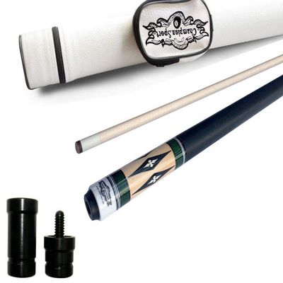 2021 Champion Lost Pieces Series Noroc Pool Cue Stick, Low Deflection Pro Taper, White Hard Case, Model:LPC504, Retail: $184.52 (19 oz, 13mm)