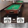 Billiard Table Leg Levelers, 4 Pcs Pool Table Leg Leveling Risers 5D with Adjustable Height, Robust Metal Table Leveling Feet for Billiard Tables, Ping-Pong Tables, Soccer Tables view 2