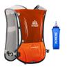 AONIJIE 5L Running Hydration Vest Pack with 500ml Soft Flask Adjustable & Lightweight Hydration Backpack for Marathon Race Hiking Cycling (Reddish Orange with 500ml Flask) view 1