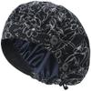 ABAMERICA Bouffant Caps with Button and Sweatband, Adjustable Scrub Caps for Women Men, Satin Layer view 3
