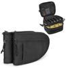 GOBUROS Padded Pistol Cases (2 Packs) with Lockable Zipper and Tactical Pistol Magazine Storage Bag with 5 Mag Slots view 1
