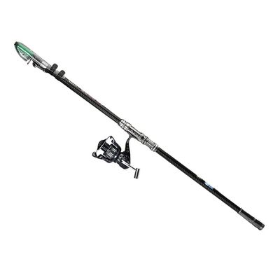 Portable Fishing Rod Fishing Rod and Reel Combos Carbon Fiber Telescopic Fishing Pole Baitcasting Rods with Non-Slip Handlefor Fresh & Saltwater Easy to Carry
