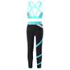 Huimingda Kids Girls Bra Crop Top Athletic Leggings Two Pieces Set Dance Sports Outfits Yoga Fitness Workout Tracksuit Leaf 8 Years view 2