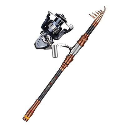 Portable Fishing Rod Fishing Rods and Reel Combos Porable Light Weight High Carbon Fiber Fishing Pole Baitcasting Rods for Saltwater & Freshwater Easy to Carry