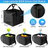 Angooni Professional Tennis Cart with Silent PU Wheels - Sturdy and Lightweight Tennis Ball Cart with 150-Ball Capacity - Portable Tennis Balls Basket & Reliable Ball Carrier view 2