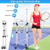 Angooni Professional Tennis Cart with Silent PU Wheels - Sturdy and Lightweight Tennis Ball Cart with 150-Ball Capacity - Portable Tennis Balls Basket & Reliable Ball Carrier view 3