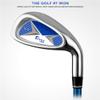 WACTO Kids Golf Iron #7, Durable Zinc Alloy Head, Lightweight Steel/Carbon Shaft, Perfect for Boys & Girls (9-12Y, Blue with Carbon Shaft) view 2