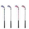 WACTO Kids Golf Iron #7, Durable Zinc Alloy Head, Lightweight Steel/Carbon Shaft, Perfect for Boys & Girls (9-12Y, Blue with Carbon Shaft) view 3